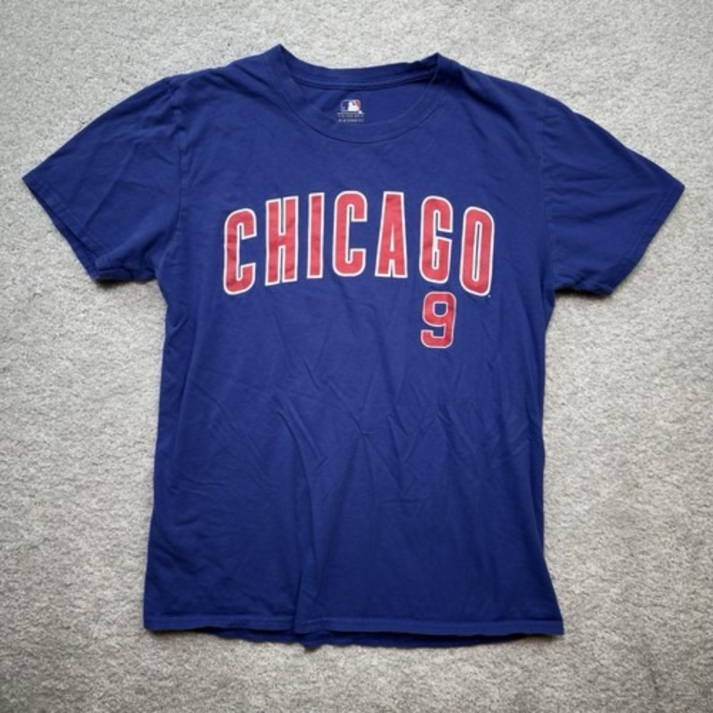 Javier Baez #9 Chicago Cubs MLB Genuine Merchandise Blue T-Shirt Mens Medium